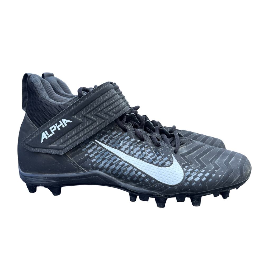 Nike Alpha Menace Varsity 2 Football Cleats Mens Size 12 Black AQ8154-001